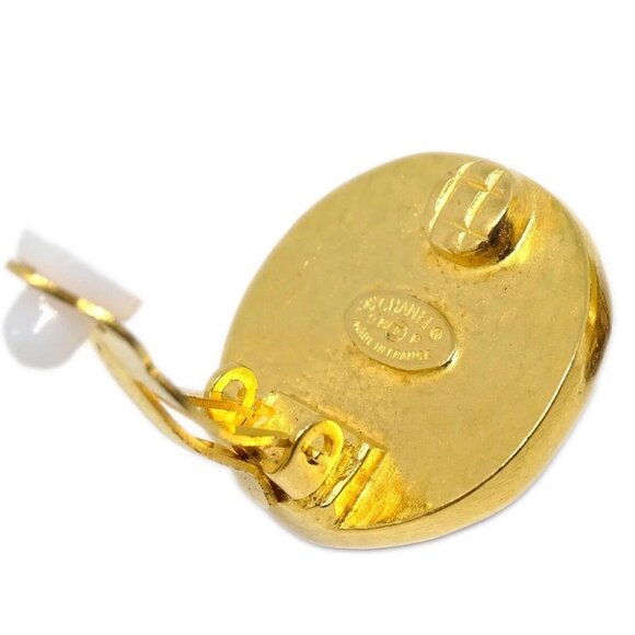 Chanel Red Button Earrings Clip-On 98P 194997 - Picture 4 of 4